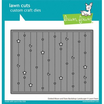 Lawn Fawn Lawn Cuts - Dotted Moon and Stars Backdrop: Landscape